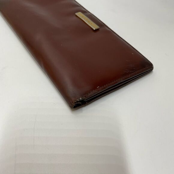 Authentic GUCCI Patent Leather Bifold Long Wallet Brown - Picture 7 of 15